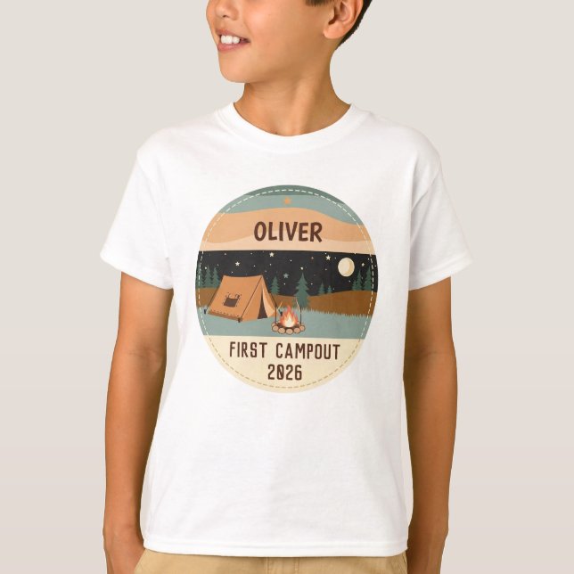 Camiseta Primera acampada  (Anverso)