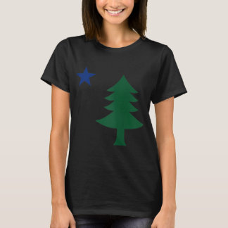 Camiseta Primera Bandera de Maine Pine Tree y Star Ta 1901