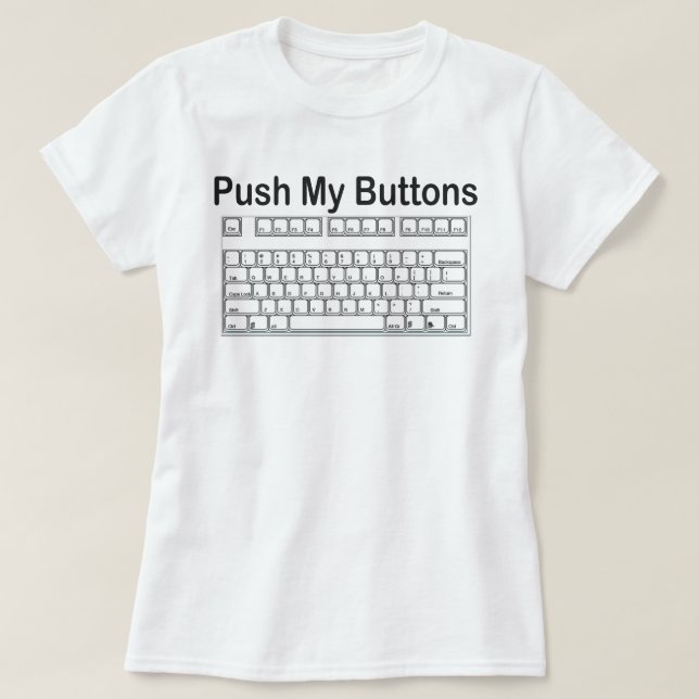 CAMISETA PRIMERA BASE DEL TECLADO DE MI BOTÓN (Diseño del anverso)