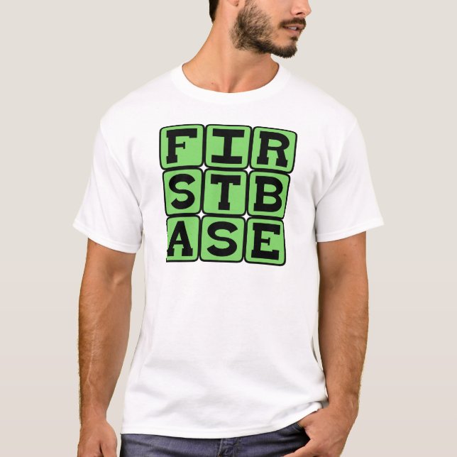 Camiseta Primera base, posición de béisbol (Anverso)