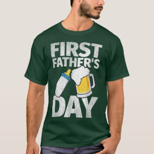 Camiseta Primera cerveza del Día del Padre Botella de Bebé