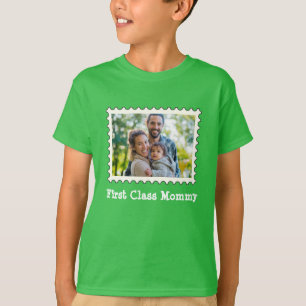 Camiseta Primera clase Mami mejor mamá personalizado foto h