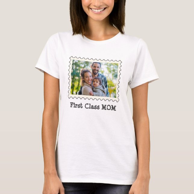 Camiseta PRIMERA CLASE MOM Mejor mamá de todos los tiempos  (Anverso)