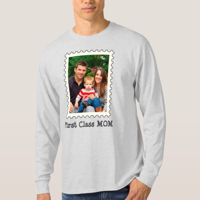 Camiseta PRIMERA CLASE MOM Mejor mamá personalizado foto ma (Anverso)