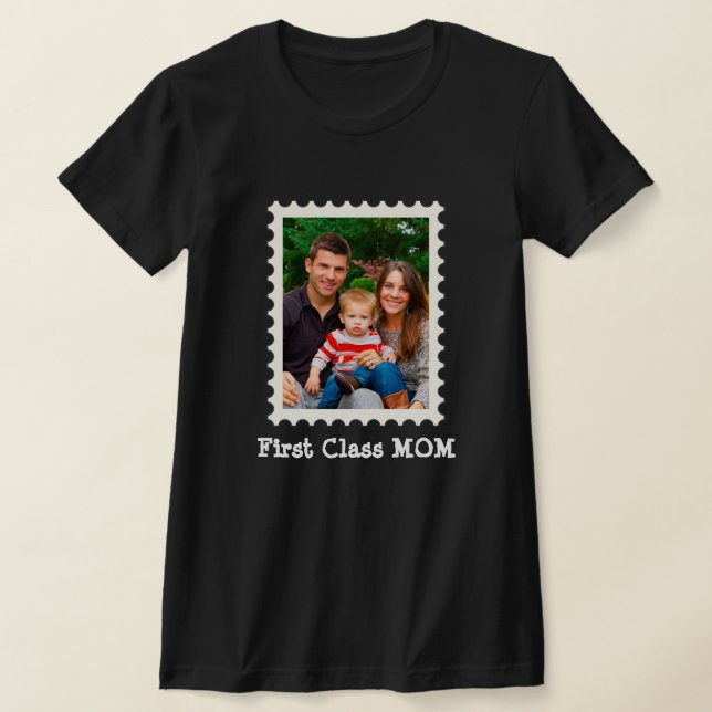 Camiseta PRIMERA CLASE MOM Mejor mamá personalizado foto ma (Distribución)
