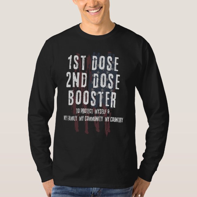 Camiseta Primera Dosis Segunda Vacuna De Fúster De Segunda  (Anverso)