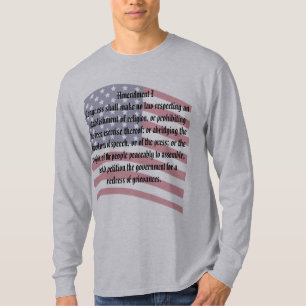 Camiseta Primera enmienda a la Constitución de la Bandera d