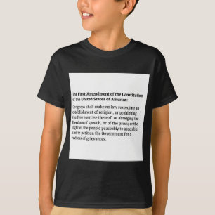 Camiseta Primera enmienda de la Constitución
