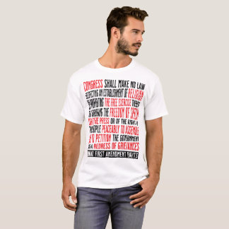 Camiseta Primera enmienda Derechos libertad de expresión