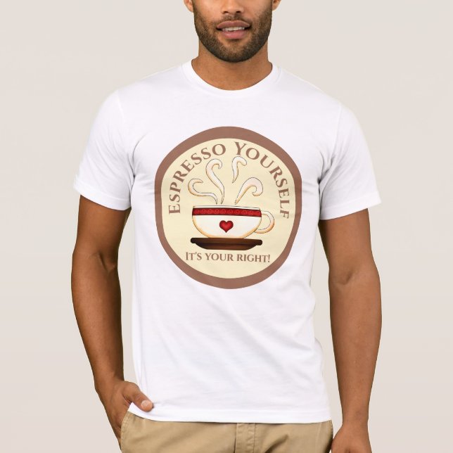 Camiseta Primera enmienda: Espresso tú mismo (Anverso)