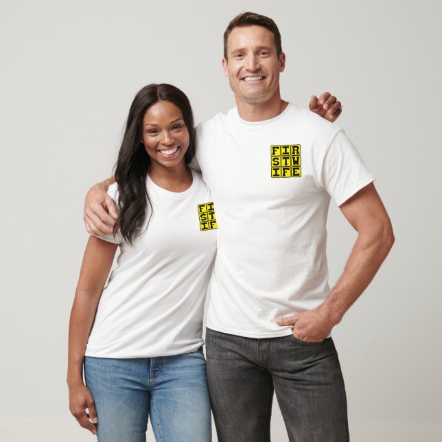 Camiseta Primera Esposa, Boda Divertida (Unisexo)