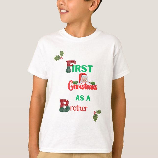 Camiseta Primera fiesta de Navidad de los hermanos de Navid (Anverso)