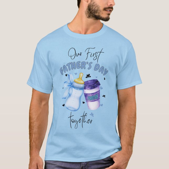 Camiseta Primera fiesta del padre conjunto conjunto conjunt (Anverso)