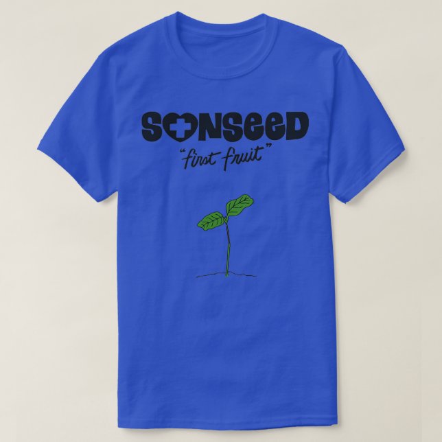 Camiseta Primera fruta de Sonsemilla (Diseño del anverso)