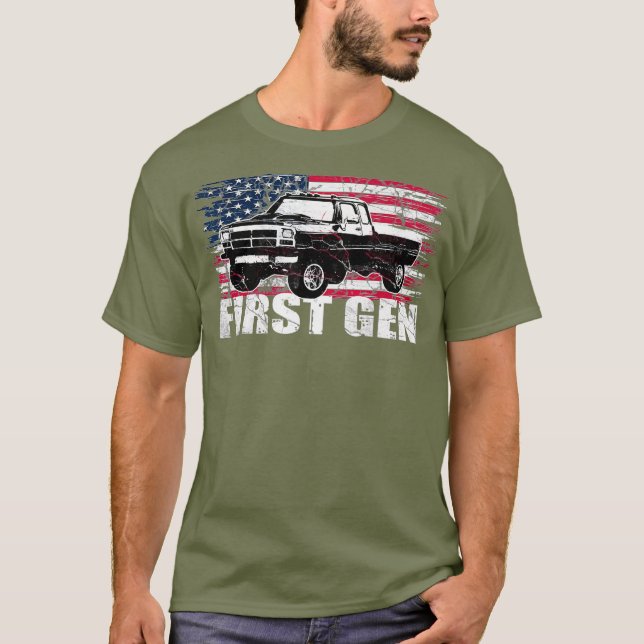 Camiseta Primera generación de camiones de cuadrilla Primer (Anverso)