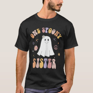 Camiseta Primera Hermana de cumpleaños Retro Halloween G