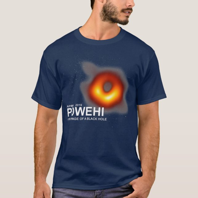 Camiseta Primera imagen de Powehi de un agujero negro 10 de (Anverso)
