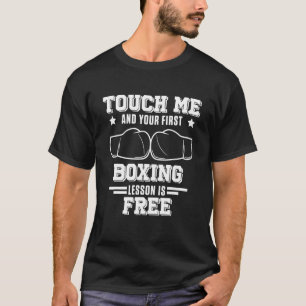 Camiseta Primera lección de boxeo Guantes de boxeo Marcial 