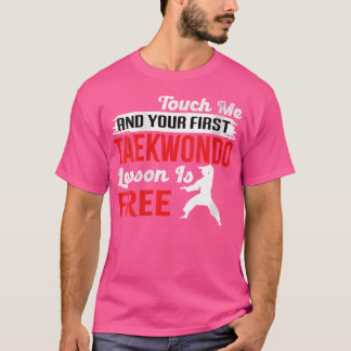 Camiseta Primera lección de taekwondo para mujeres es karat