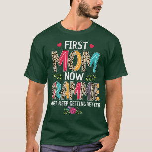 Camiseta Primera Mamá, ahora Grammie, Yo Sigo Mejorando.