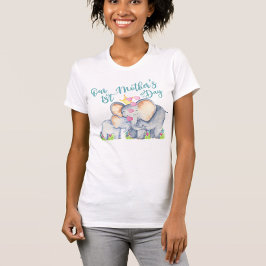 Camiseta Primera mamá Día de la Madre y bebé elefante camis