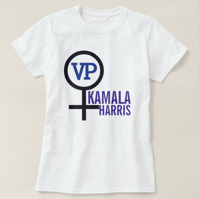 Camiseta Primera mujer vicepresidenta Kamala Harris VP (Diseño del anverso)