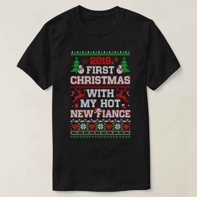 Camiseta Primera Navidad 2019 con mi nuevo y caluroso baile (Diseño del anverso)