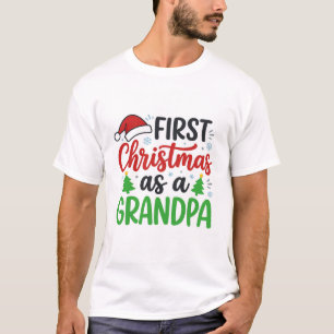 Camiseta Primera Navidad Abuelo Santa Sombrero