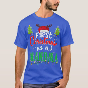 Camiseta Primera Navidad como abuela Santa Hat navidades fe