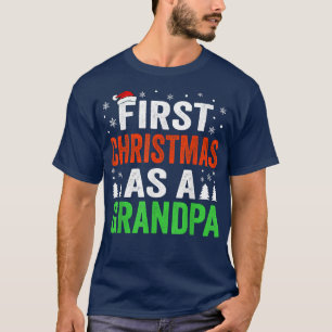 Camiseta Primera Navidad como abuelo nuevo Navidades Gra