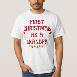Camiseta primera navidad como abuelo, regalo de nuevo papá,