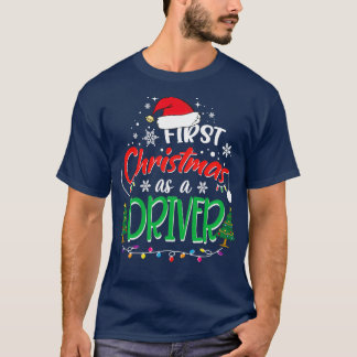 Camiseta Primera Navidad como conductor gracioso Primer Nav