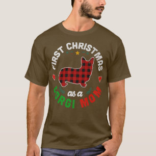 Camiseta Primera Navidad Como Corgi Mom-948