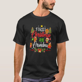Camiseta Primera Navidad como familia de las abuelas coinci