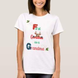 Camiseta Primera Navidad como fiesta de las Abuelas Damas