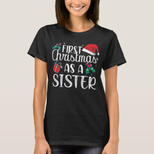 Camiseta Primera Navidad Como Hermana Coincidiendo Con Navi