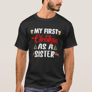 Camiseta Primera Navidad Como Hermana Navidades Graciosos D