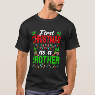 Camiseta Primera Navidad Como Hermano Familia Navidad Encie