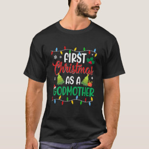 Camiseta Primera Navidad Como La Madrina Santa Hat Pajama X