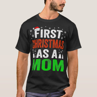 Camiseta Primera Navidad como madre nueva madre Navidades n