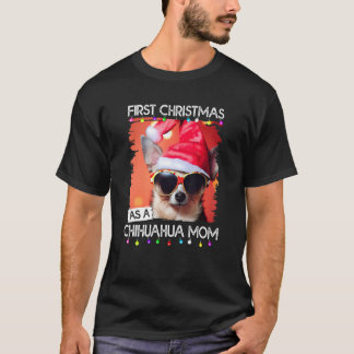 Camiseta Primera Navidad como mamá de un Chihuahua