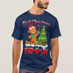 Camiseta Primera Navidad como padre en la ley Gingerbread X