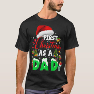 Camiseta Primera Navidad como Papá Santa Hat Feo Navidad 20