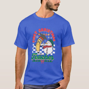 Camiseta Primera Navidad como profesor - Navidades hombres 