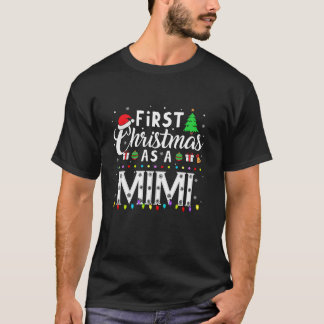 Camiseta Primera Navidad Como Un Mimi Divertido Navidad Nue