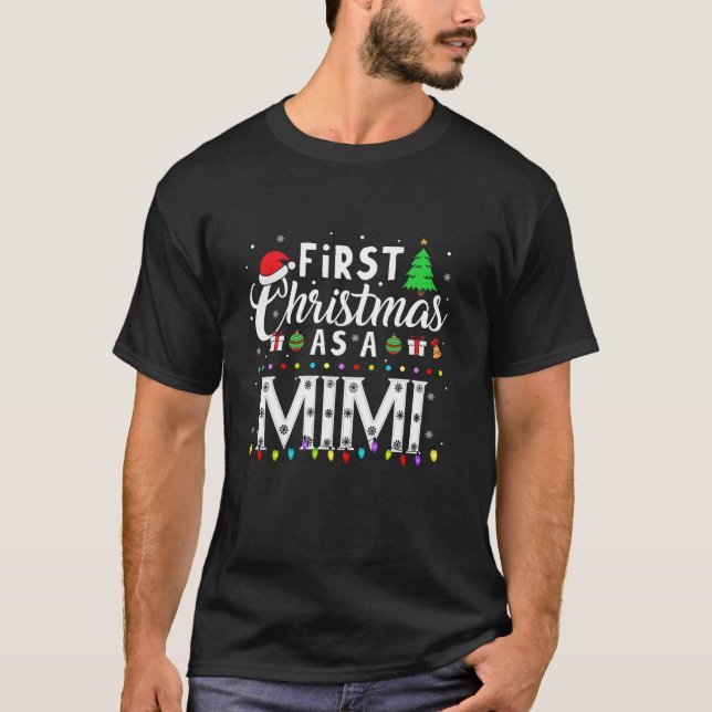 Camiseta Primera Navidad Como Un Mimi Divertido Navidad Nue (Anverso)