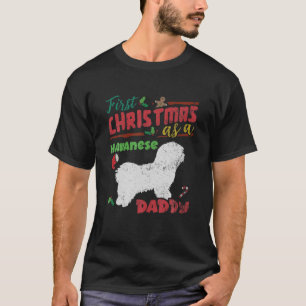 Camiseta Primera Navidad Como Un Papi Perro Havanés - Hava