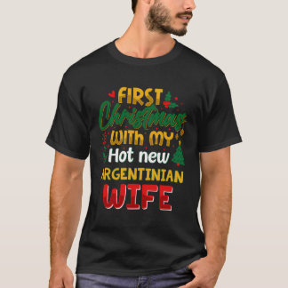 Camiseta Primera Navidad con mi nueva esposa argentina cali
