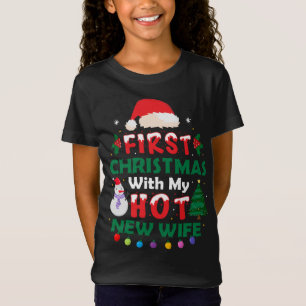 Camiseta Primera Navidad con mi nueva esposa divertida espo