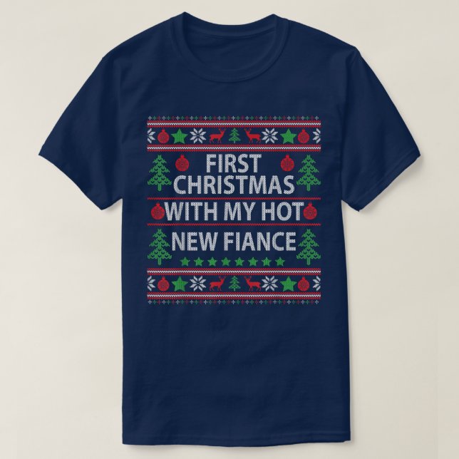 Camiseta Primera Navidad Con Mi Pareja De Noches De Noche C (Diseño del anverso)